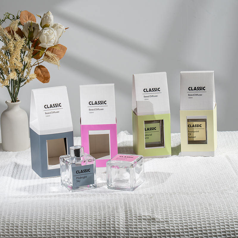 Klassischer quadratischer Glasflaschen-Diffusor