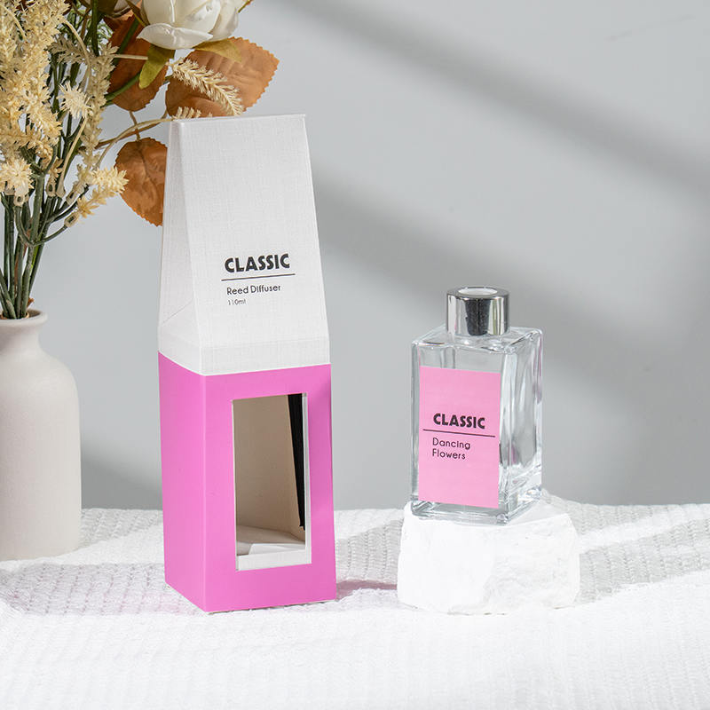 Klassischer, hoher quadratischer Glasflaschen-Diffusor