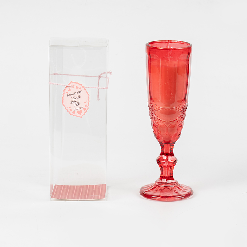 Valentine High Heel Glasflasche Duftkerze – Hersteller von Bio-Öko-Sojawachskerzen