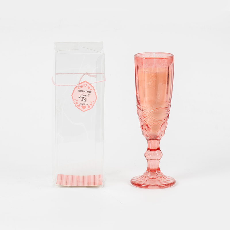 Valentine High Heel Glasflasche Duftkerze – Hersteller von Bio-Öko-Sojawachskerzen
