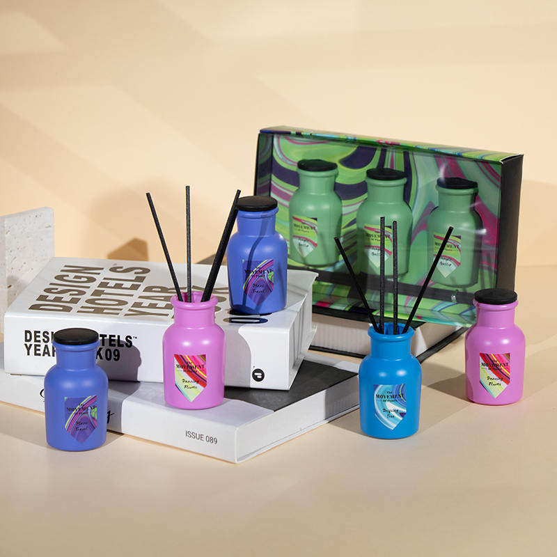 Kleine runde Flasche Duftstäbchen-Diffusor 3-teiliges Set-Home-Aroma-Set-Hersteller