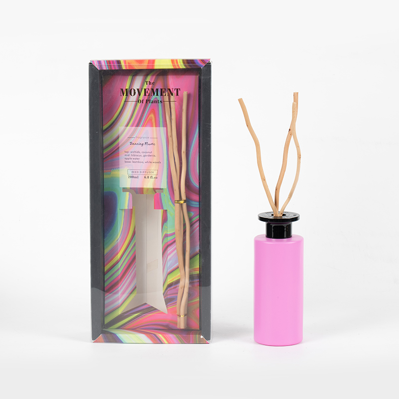 Runde Klarglasflasche mit hoher Flüchtigkeit und Holzstäbchen-Diffusor – Premium-Aromatherapie-Flasche