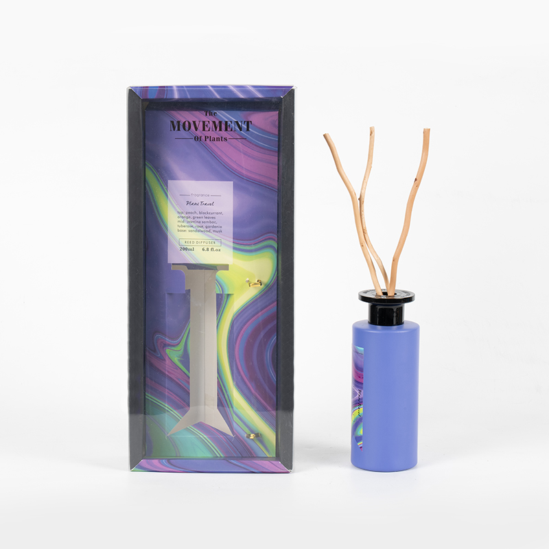 Runde Klarglasflasche mit hoher Flüchtigkeit und Holzstäbchen-Diffusor – Premium-Aromatherapie-Flasche